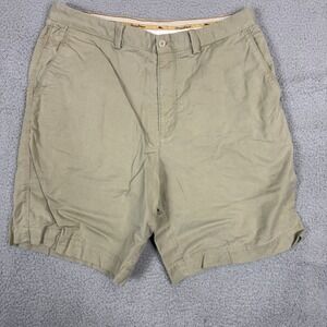 Tommy‎ Bahama Shorts Men 36 Beige Chino Cotton Tencel Lightweight Preppy Golf